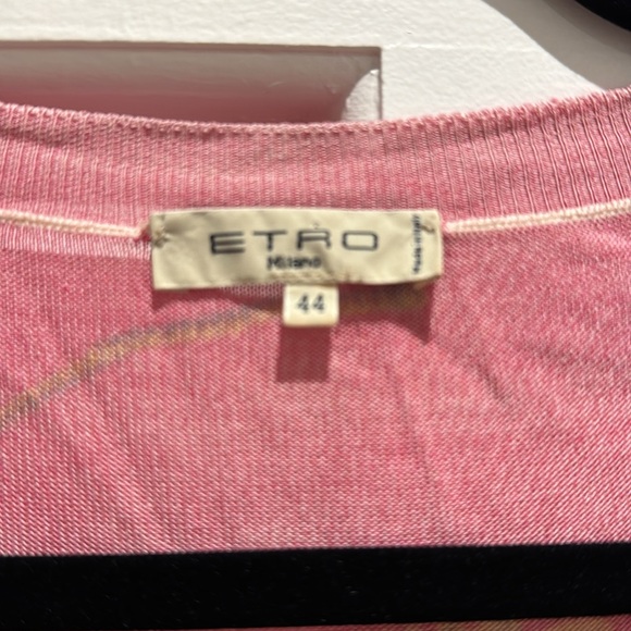 Etro Multicolored Floral Printed Knit - size 44 European - Picture 2 of 4